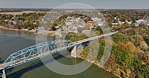 Over the Green River Bridge going into Livermore Kentucky