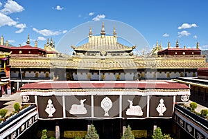 Over the Jokhang Temple roof, Lhasa Tibet