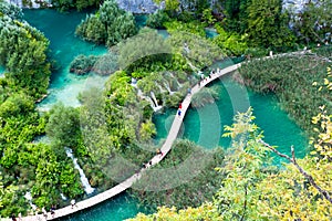 Over the Plitvice Lakes photo