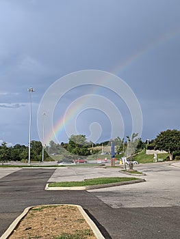 Over the rainbow pot of gold sky blue September Knoxville Tennessee