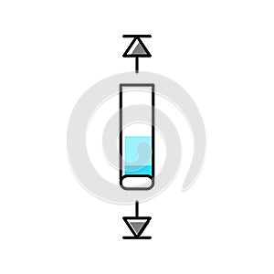 over scroll color icon vector illustration