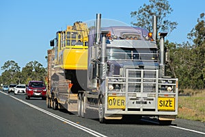 Over size truck transport in Australia