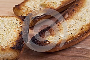 Over toasted breads