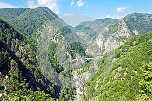 Over the Transfagarasan road, image taken from Poenari Castle