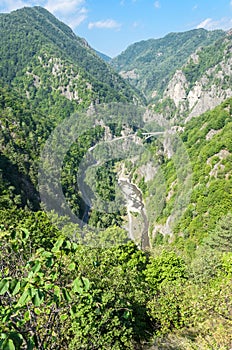 Over the Transfagarasan road, image taken from Poenari Castle