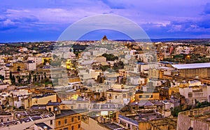 Over view of Victoria city, Gozo, Malta photo