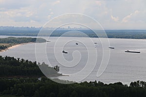 Over the Volga river