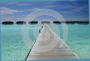 Over water bungalows photo