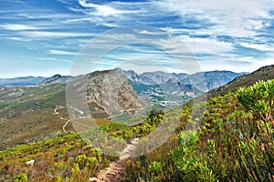 Overall aerial view of Cape Town, South Africa