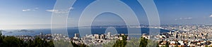 Overall panorama view of marseille, France