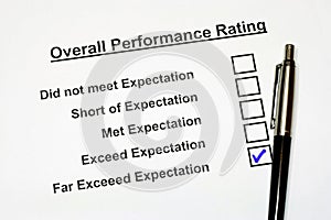 Overall Performance Rating Form 3