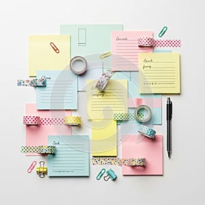 The overall setup suggests an organized and creative workspace