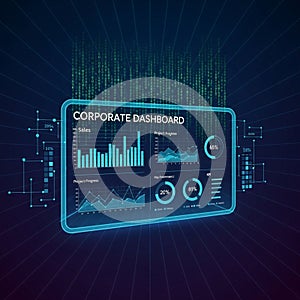 The overall theme is focused on data analytics and business performance