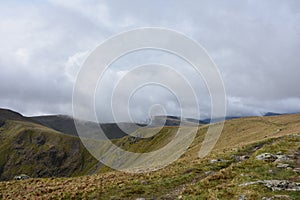 Overcast Day on the Crag and Fell Summit photo