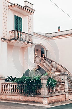 An overcast day in the town of salve in puglia italy