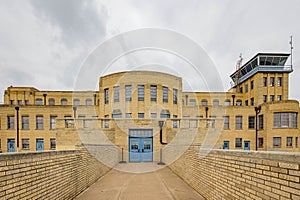 Overcast exteropr view of the Aviation Museum