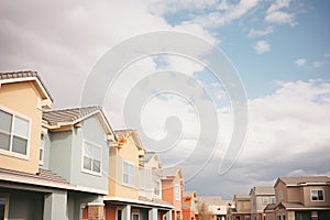 overcast sky above pueblo providing soft light