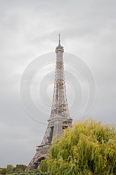 The Overcast Sky of Paris: Eiffel Tower