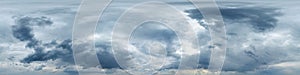 overcast skydome with rain storm clouds as seamless hdri 360 panorama with zenith in spherical equirectangular projection may use photo