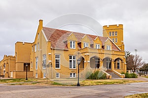 Overcast view of the campus of New Mexico Military Institute