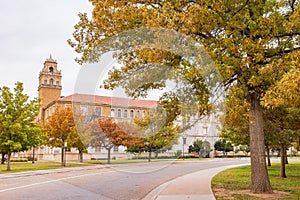 Overcast view of the campus of Texas Tech University