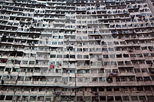 Overcrowded residential building