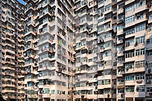 Overcrowded residential building