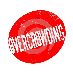 Overcrowding rubber stamp photo