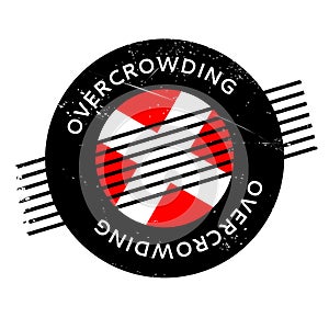 Overcrowding rubber stamp photo