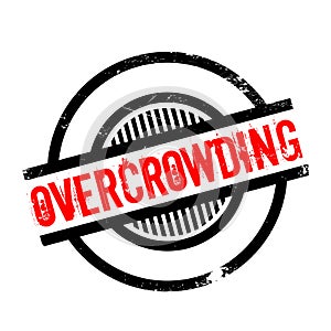 Overcrowding rubber stamp photo