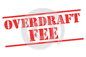 OVERDRAFT FEE Rubber Stamp photo