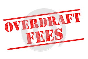 OVERDRAFT FEES Rubber Stamp photo