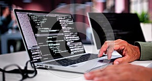 Overemployed Man Working Two Full Time