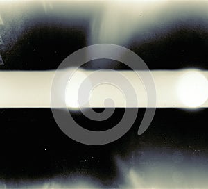 Overexposed medium format film frame