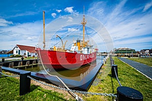 The Overfalls Lightship in Lewes, Delaware.