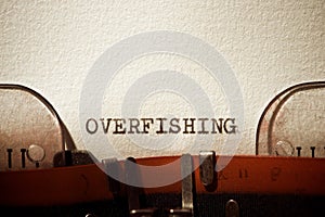 Overfishing concept view