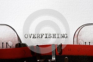 Overfishing concept view