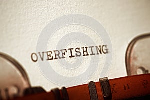 Overfishing concept view