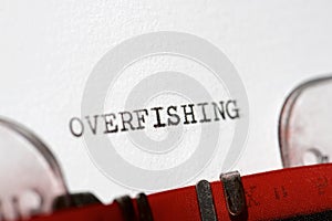 Overfishing concept view