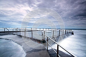 Overflowing rough seas