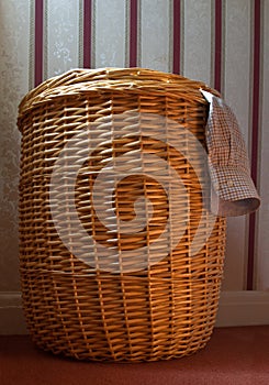 Overflowing Washing Basket photo