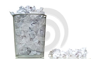 Overflowing Wastebasket