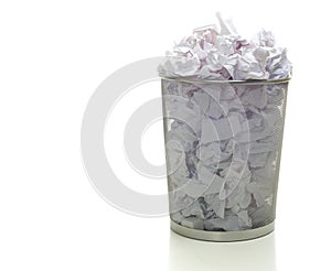 Overflowing Wastebasket photo