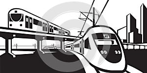 Overground rail transportation