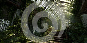 Overgrown Ruins A PostApocalyptic Scene