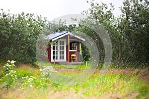Overgrown Small House in Iceland