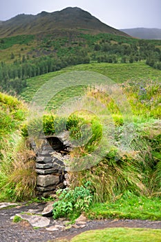 Overgrown Typical Rural Icelandic Underground house