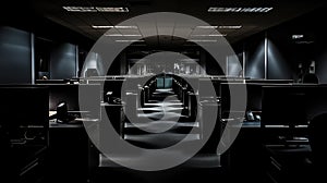 overhead dark office background