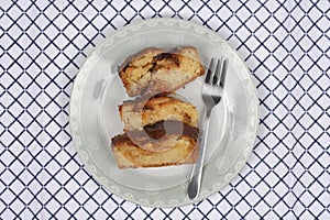 Babka Slices on Plate