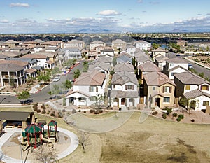 Overhead shot of suburbia in AZ